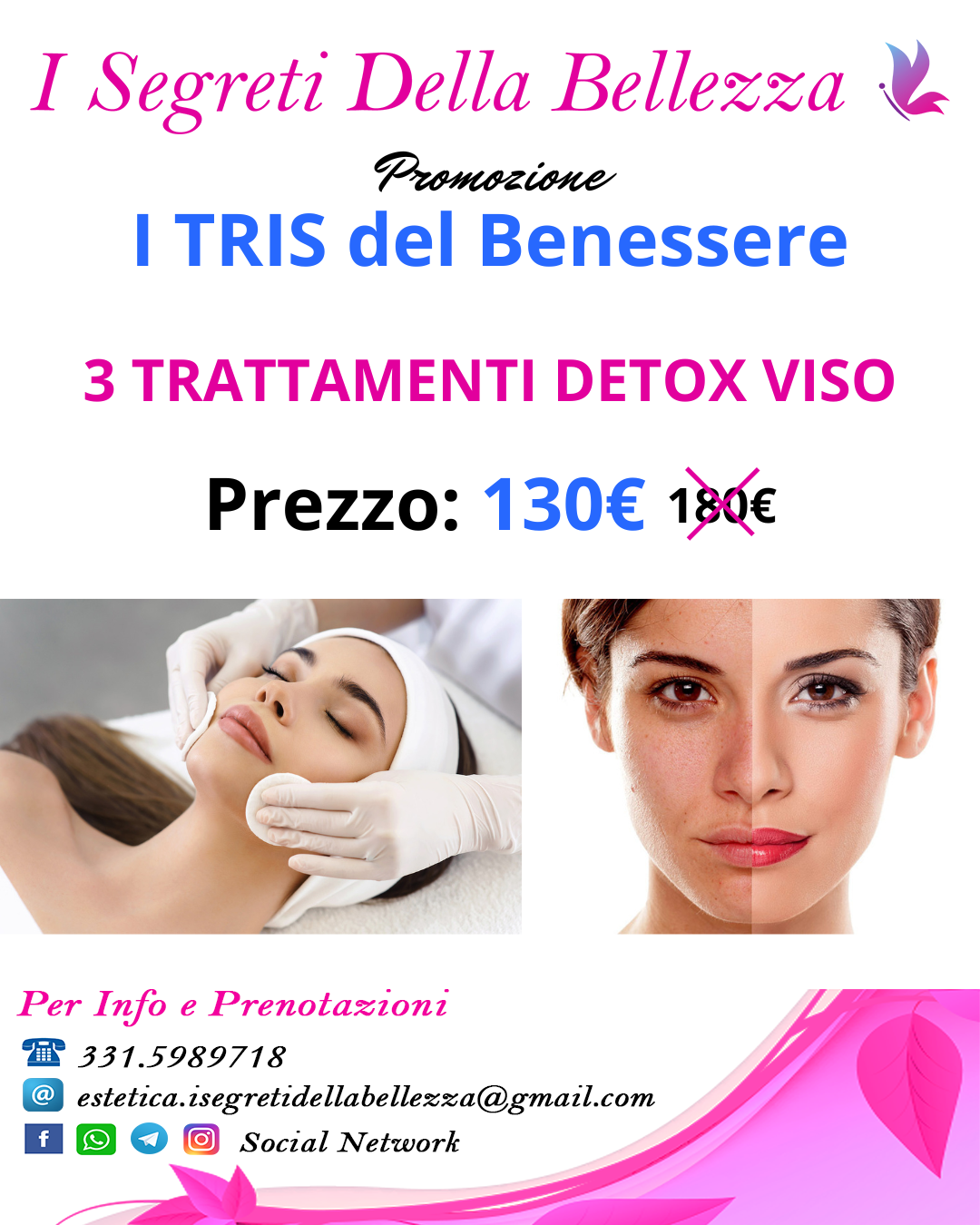 Promozione Marzo-2023-TRIS del Benessere-3 trattamenti detox viso